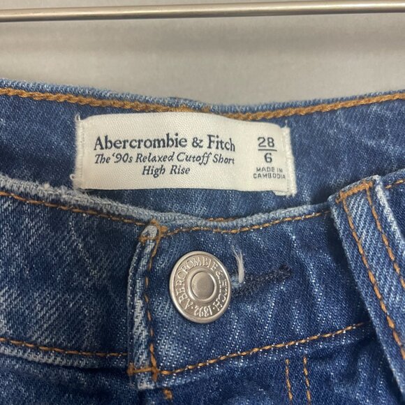 Abercrombie & Fitch The '90s Relaxed Cutoff Short High Rise Shorts Women 28 / 6 - Picture 5 of 10